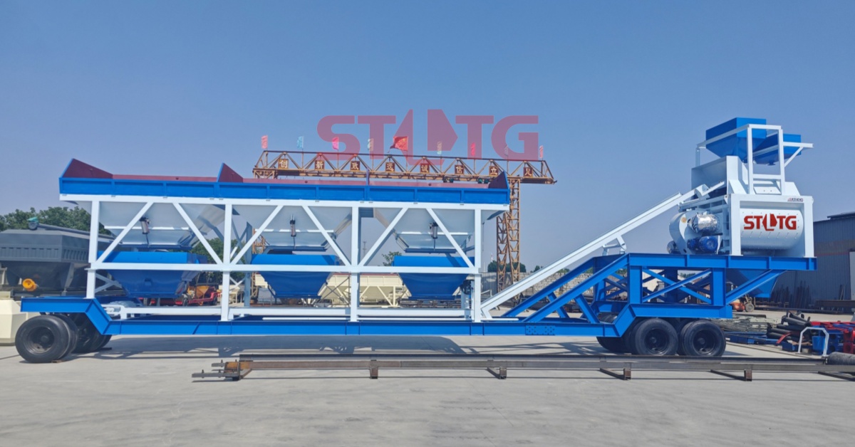 мобильный бетоносмесительный завод stltg